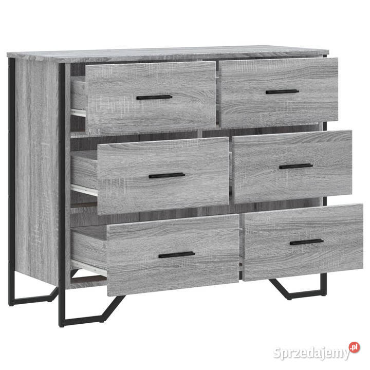 Komoda szary dąb sonoma 91x355x745 WM3295305 mazowieckie Warszawa sprzedam