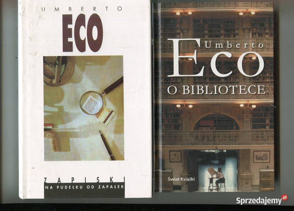 Zapiski na pudełku zapałek O bibliotece Umberto zachodniopomorskie Szczecin sprzedam
