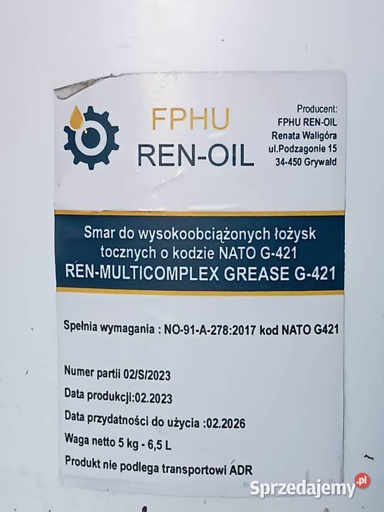 Smar przemysłowy techniczny 5 NO91A2782017 podkarpackie Rzeszów
