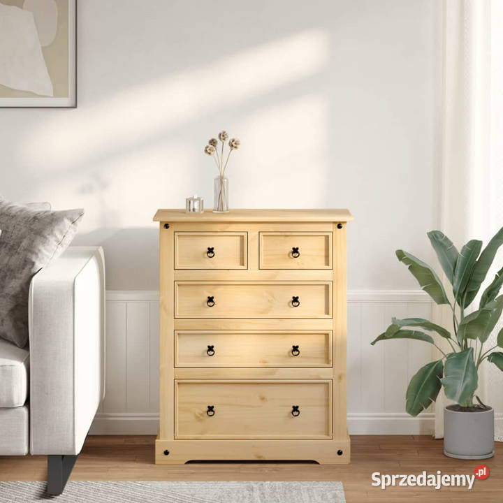Komoda Corona 92x48x114 lite drewno sosnowe Warszawa
