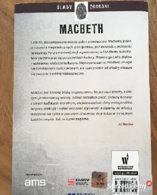 Macbeth Nesbo Warszawa sprzedam