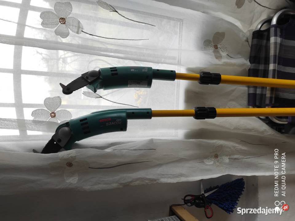 2 piły teleskop do gałęzi Bosch akumul i na 230V Lubin