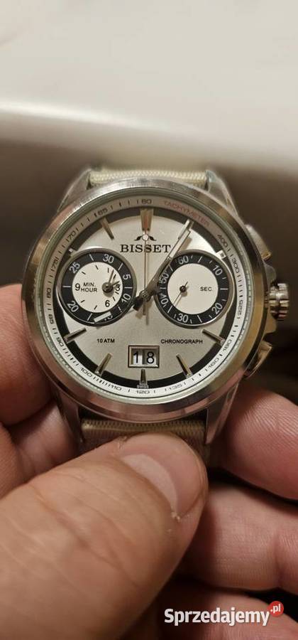 Zegarek SWISS MADE Bisset chronograph quartz łódzkie Kutno