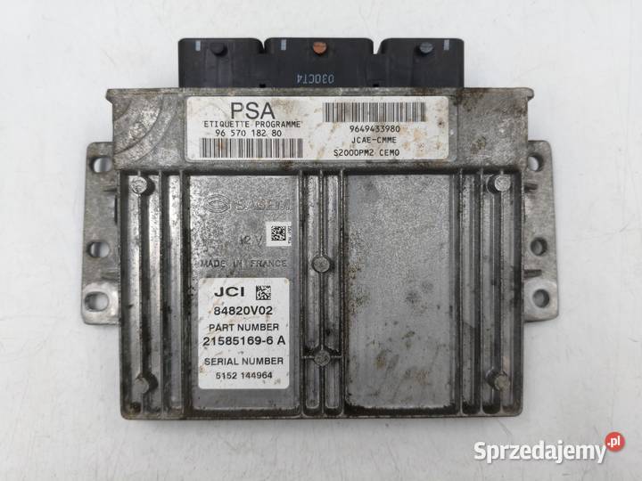 Sterownik Silnika Citroen C3 14 KFV 9657018280 Komputery Komputery Wyszków