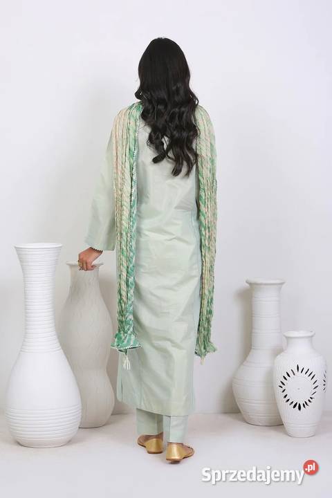 Indyjski komplet M 38 zielony złoty haftowany zachodniopomorskie Szczecin