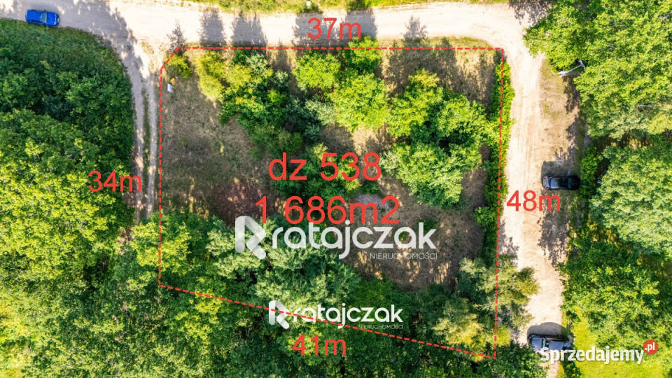 Grunt 1686m2 Sasino Stara Cegielnia Grunty i działki