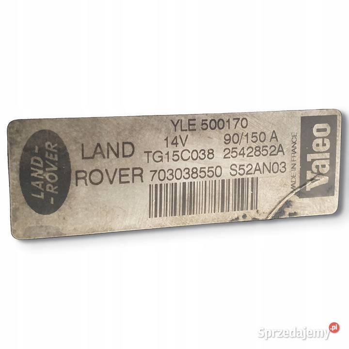 ALTERNATOR Land Rover Freelander 20 TD4 valeo Chełm