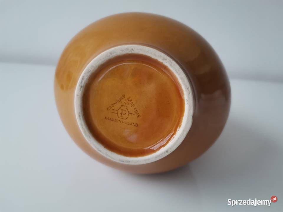Stary wazon z Różą porcelt Pruszków design PRL Katowice