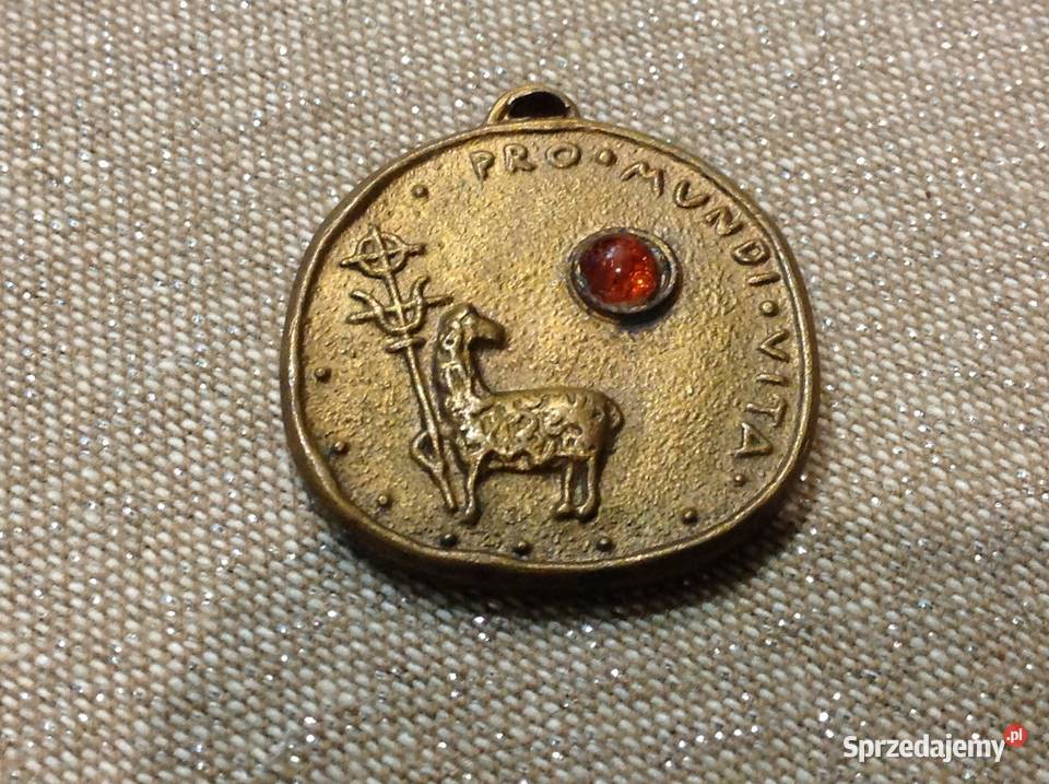 Wisiorek Religijny Z Brązu PRO MUNDI VITA Stary Nowa Sól sprzedam