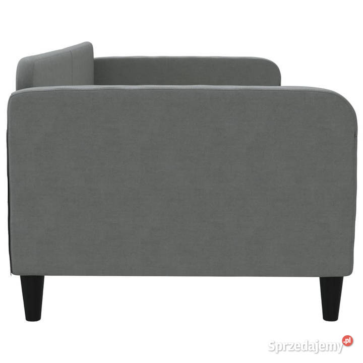 Sofa z funkcją spania ciemnoszara obita tkaniną Łóżka Warszawa sprzedam