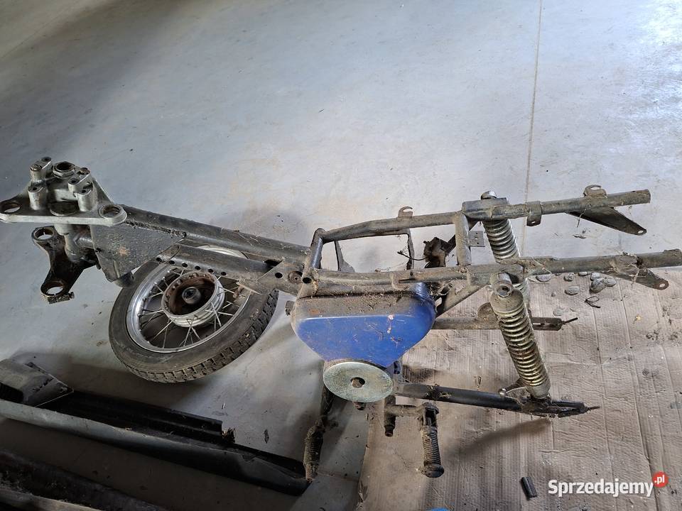 Rama motocykla MZ TS 250 z dowodem rej i tablicą Białaczów sprzedam