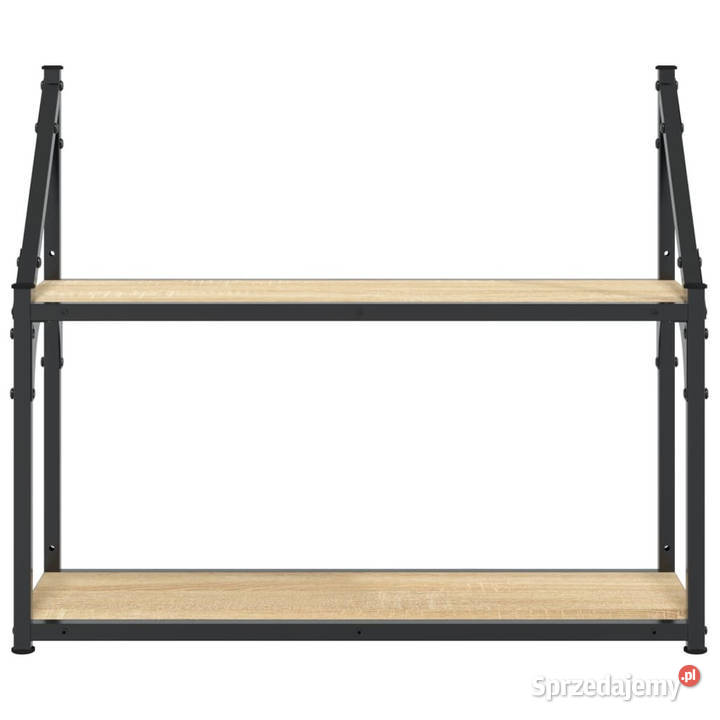 Regał ścienny z 2 półkami dąb sonoma 60x21x51 Warszawa