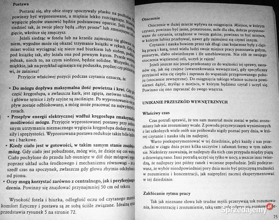 Podręcznik szybkiego czytania Tony Buzan Chełm sprzedam