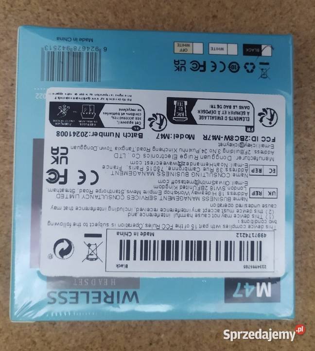 Słuchawki bezprzewodowe M47 Głogów