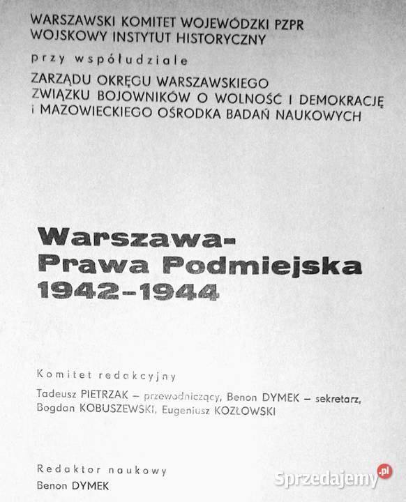 Warszawa Prawa Podmiejska 1942 1944 Z walk PPR Książki i Podręczniki Chełm