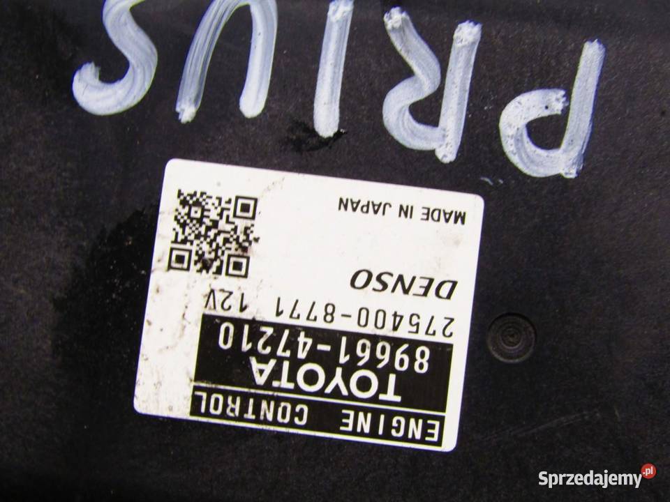 MODUŁ KOMPUTER STEROWNIK SILNIKA 18 TOYOTA PRIUS