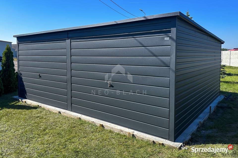 Garaż Blaszany 6x45m 2x Brama Uchylna Antracyt 26m2 Nowy Dwór Mazowiecki sprzedam