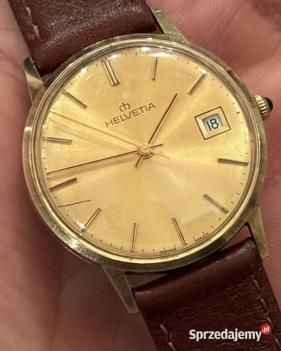 Zegarek męski złoty złoto 585 Nisko