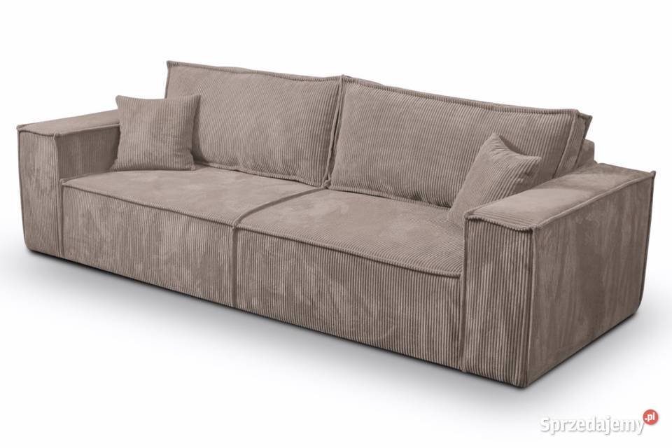 Kanapa sztruksowa ROCCA Funkcja spania