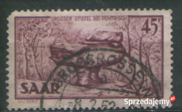 Zn D Saar Mi 283 6 8 kas 1949 Antyki, Sztuka, Kolekcje Gliwice