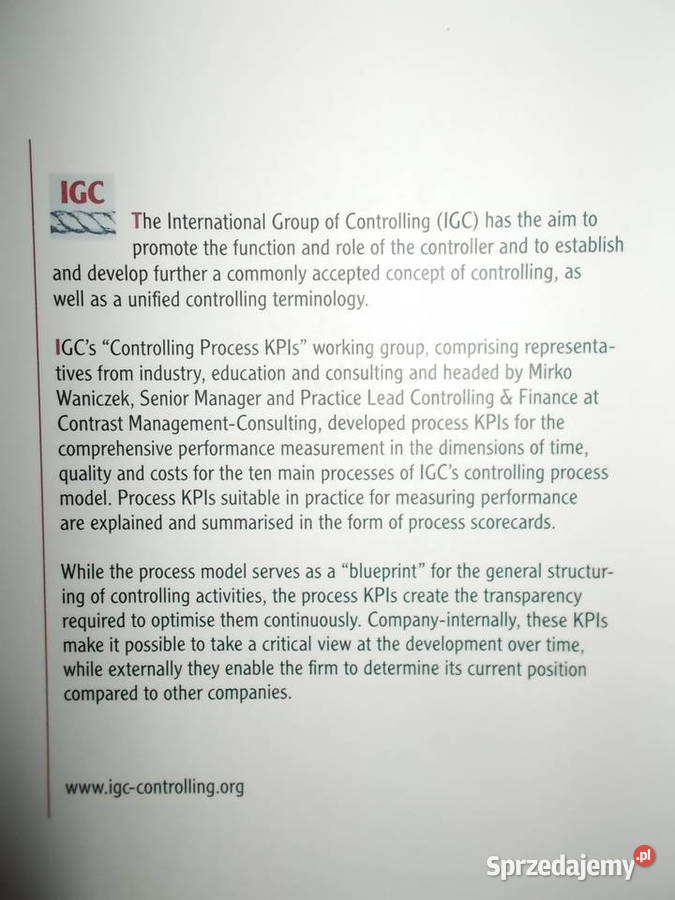 Controlling Process KPIsA Guideline for biznes, nauki ekonomiczne Poznań sprzedam