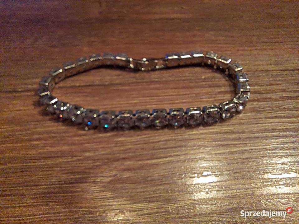 nowa bransoletka z cyrkoniami długość 18 świętokrzyskie Sandomierz