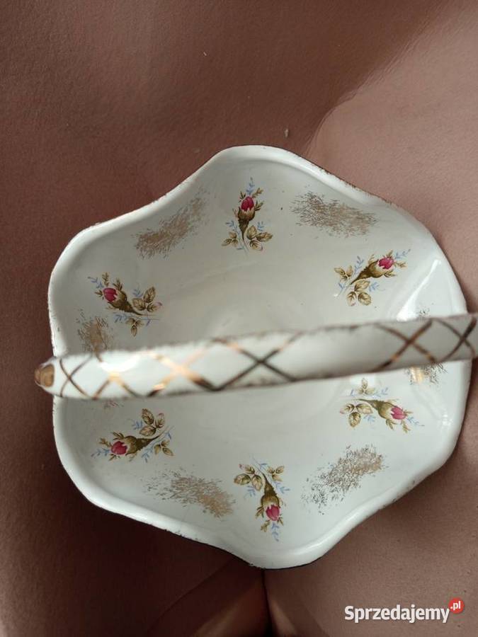 Koszyczek porcelanowy Chociaż Warszawa sprzedam