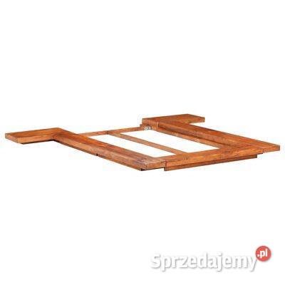 Rama łóżka futon w japońskim stylu drewno