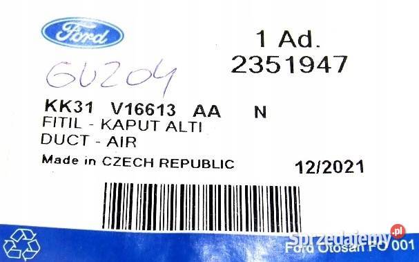 GUMA USZCZELNIAJĄCA ZDERZAK I MASKĘ FORD TRANSIT Głogów sprzedam