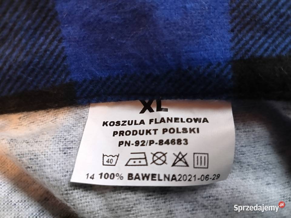 Koszula flanelowa niebieska Andrychów sprzedam