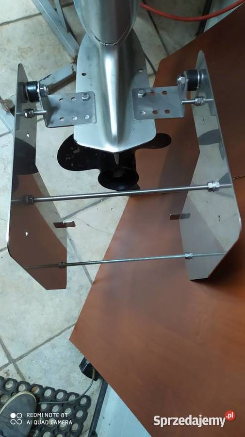 Duży ster na silnik zaburtowy podwójny płetwa Iława