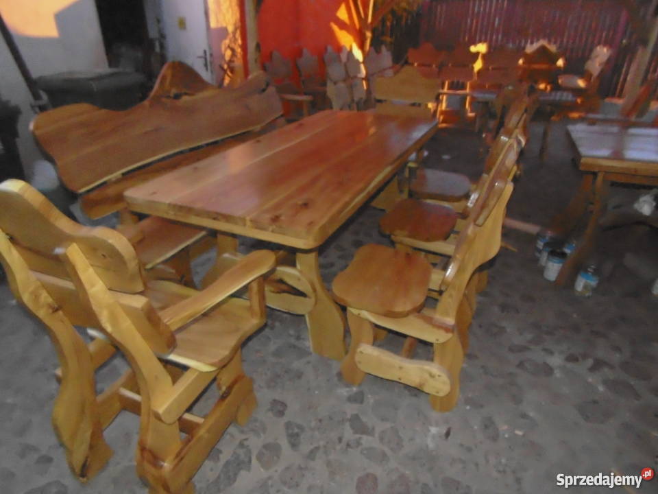 Meble ogrodowe z akacji inny kolor Grotniki