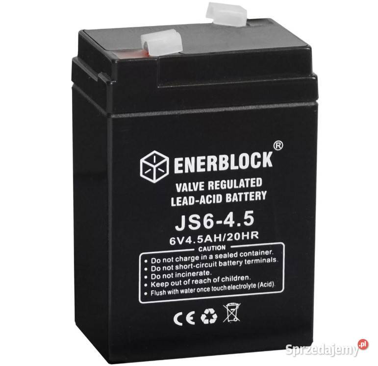 Akumulator ENERBLOCK AGM JS645 6V 45Ah dolnośląskie