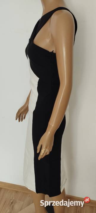 boohoo Savannah Twist Neck Back Illusion Midi Zamość