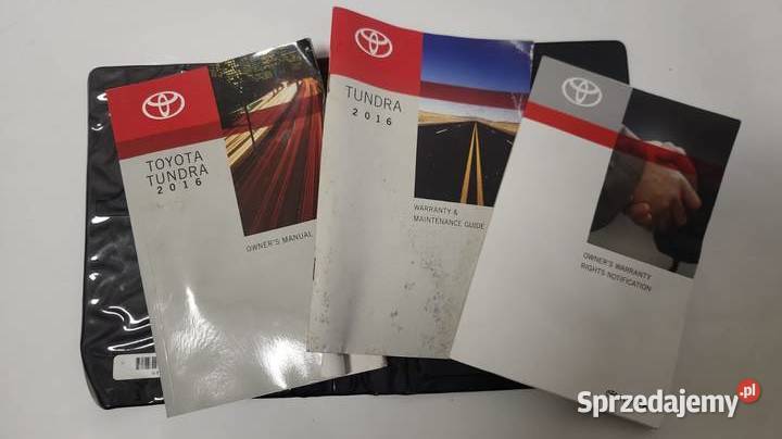 Instrukcja obsługi toyota tundra 2016 Mojusz