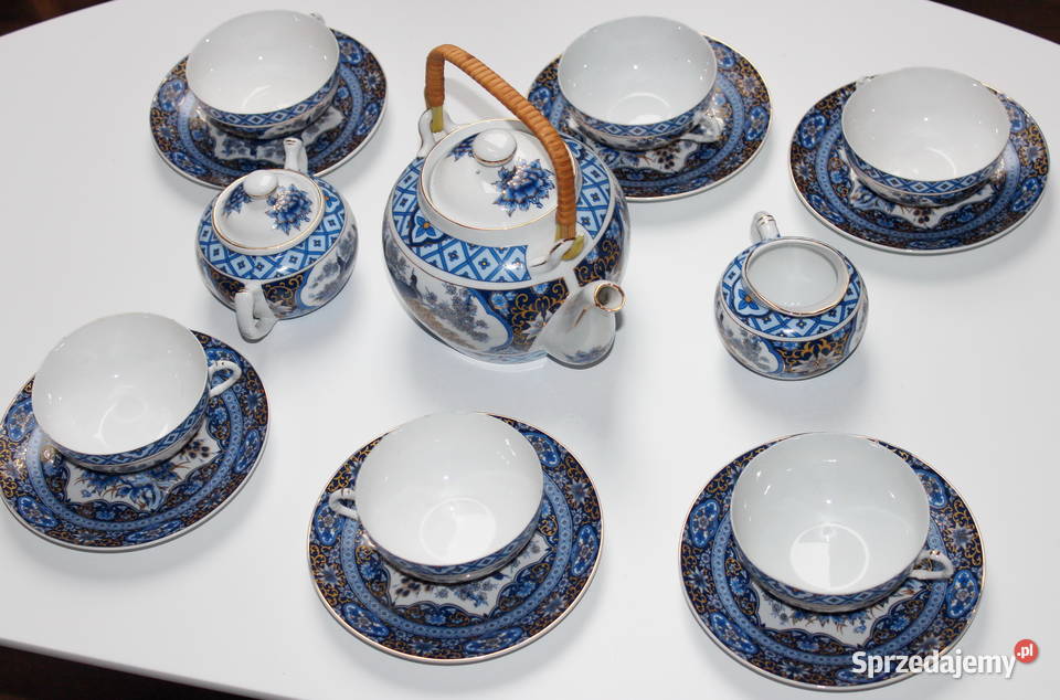 Komplet z chińskiej porcelany do herbaty kawy 19 warmińsko-mazurskie Giżycko sprzedam