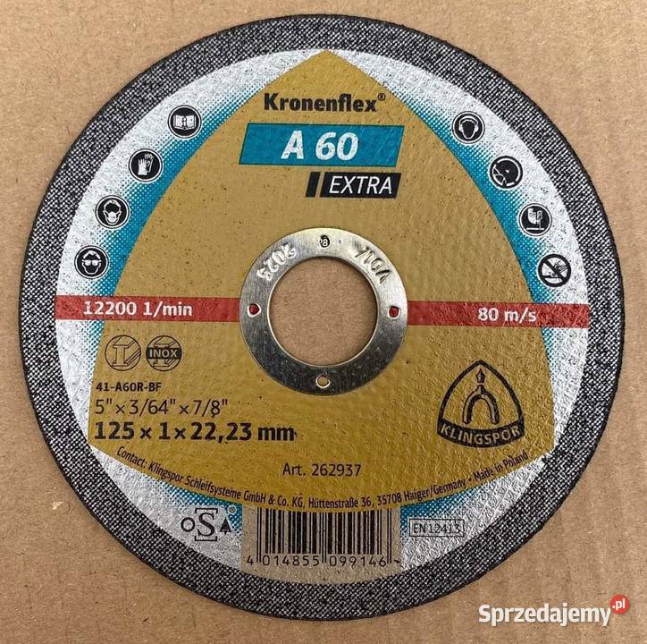 Tarcze Klingspor 125x1 Produkcja Jelenia Góra
