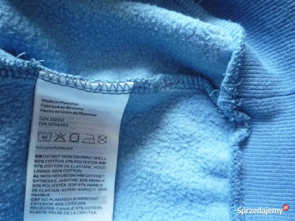 HM 134140 Niebieska Bluza kaptur Meszek Szczecin