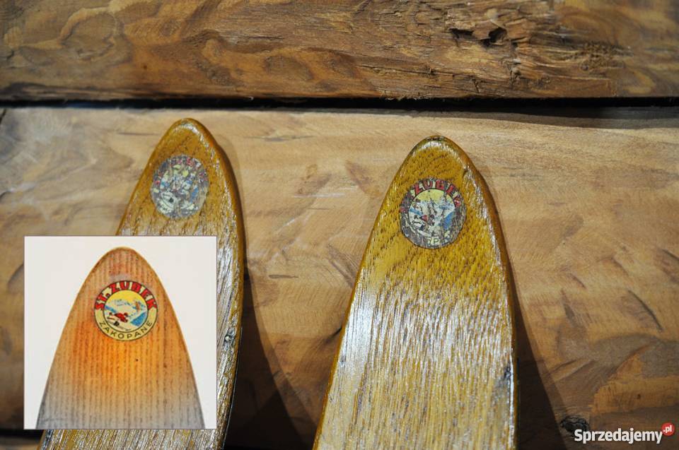 Stare narty ST ZUBEK Zakopane kijki Pruchnik sprzedam