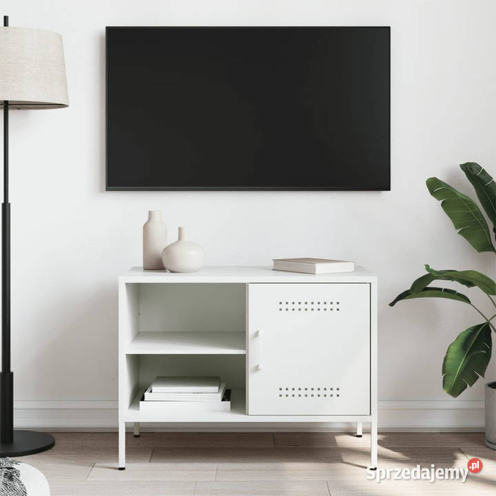 Szafka pod telewizor biała 68x39x505 stalowa Warszawa
