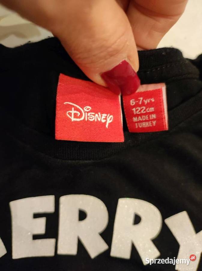 3d Disney świąteczna metaliczna koszulka bluzka sprzedam