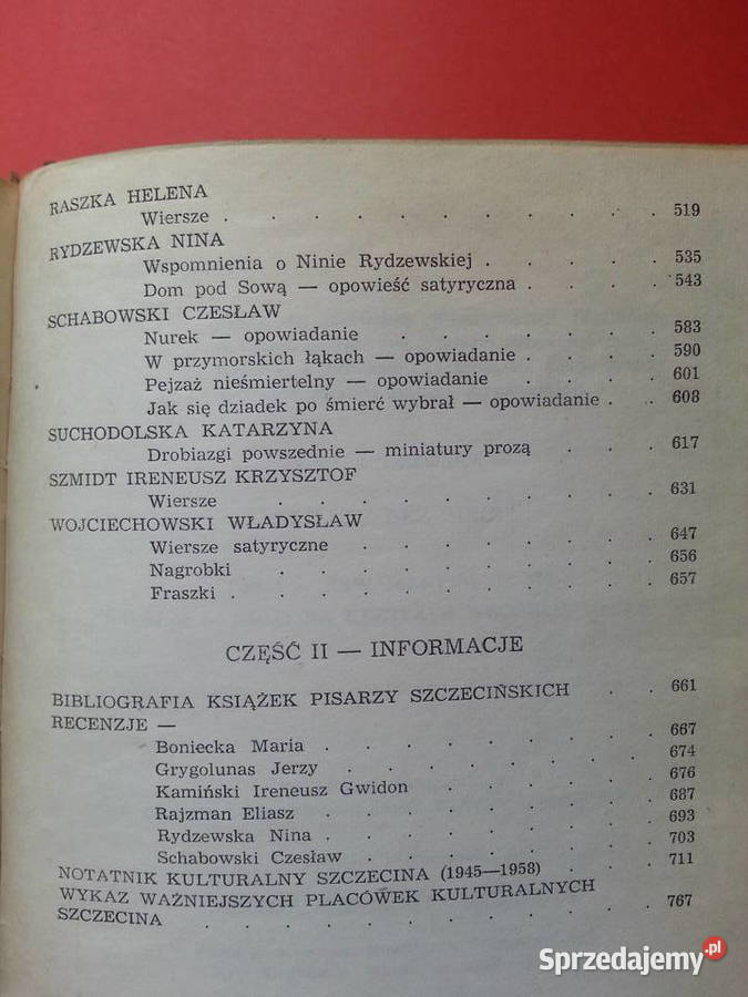 3066 Szczecin Literacki Almanach sprzedam