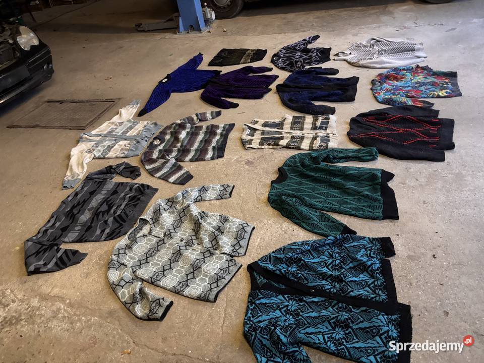 PRL kultowy swetr retro odzież na bal w klimacie Kosianka-Boruty