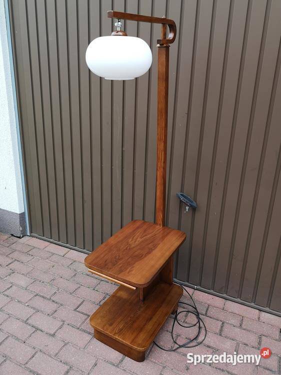Lampa Podłogowa Ze Stolikiem Art Deco Stojąca Swarzędz