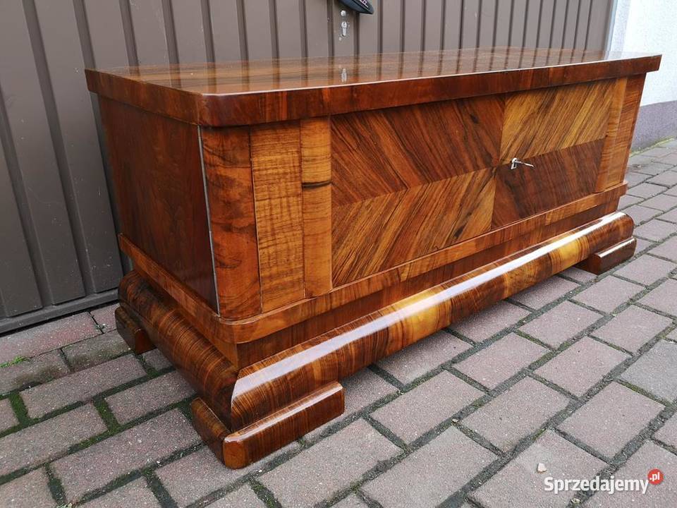 Komoda ARTDECO Orzech Niska Stara Antyk Politura Meble Meble Swarzędz sprzedam