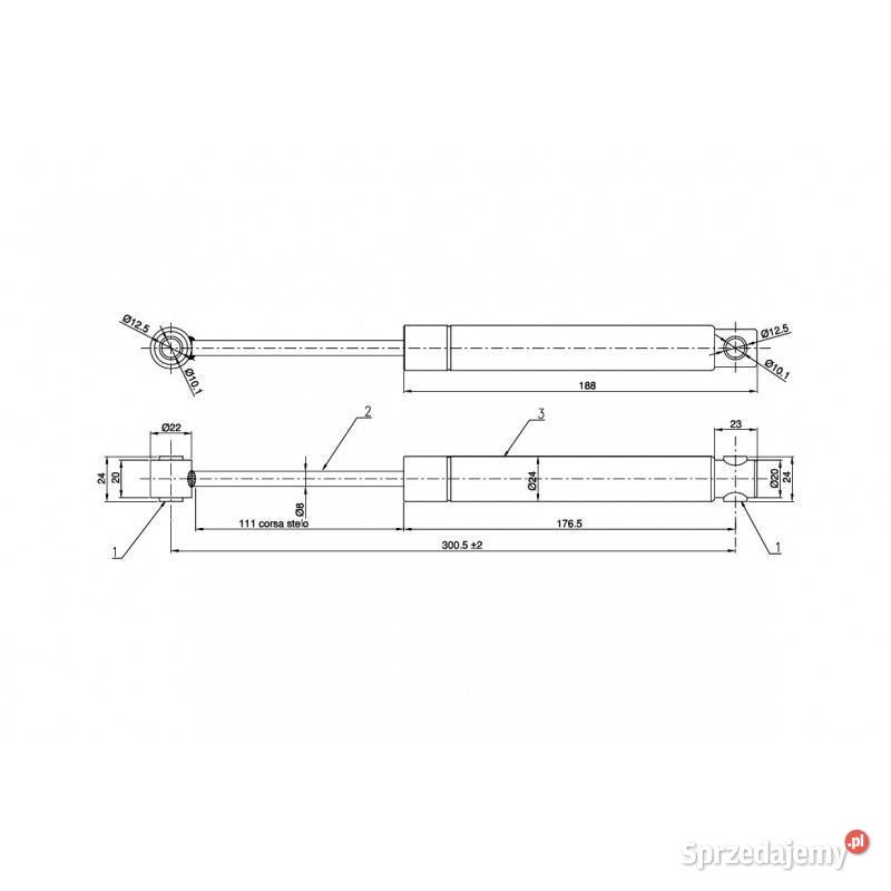 Amortyzator do foteli RS100 MOL300V 03785 Kamionna sprzedam