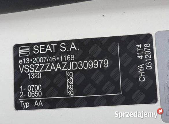 SEAT Mii I Syndyk sprzeda zachodniopomorskie Świnoujście