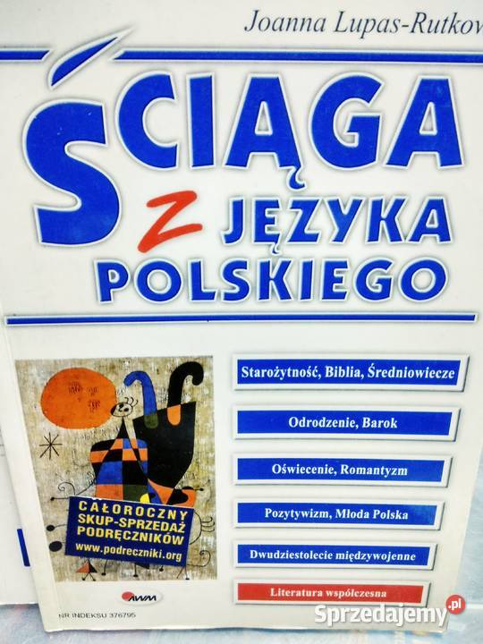 Ściąga z polskiego antykwariat szkolny Warszawa