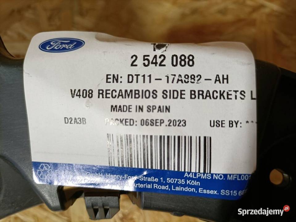 FORD TRANSIT TOURNEO CONNECT 13 ŚLIZG ZDERZAKA Pleszew