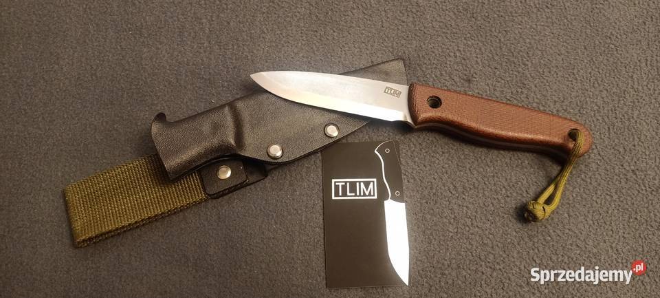 Nóż Tlim bushcraft FG spearpoint hand made Pozostałe śląskie sprzedam